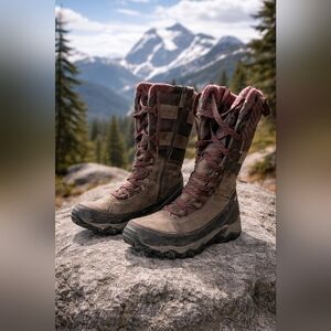 Merrell Women's Tan and Pink Winter Boots